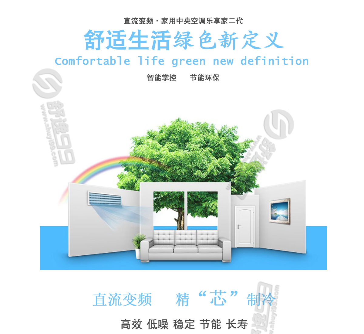 美的（Midea）一拖六變頻 多聯(lián)風管機空調(diào) 7匹
