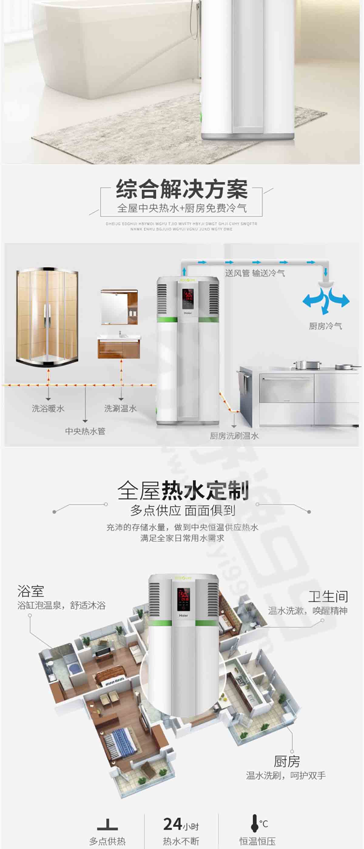 海爾（Haier）尊享 空氣能熱水器 200L升家用