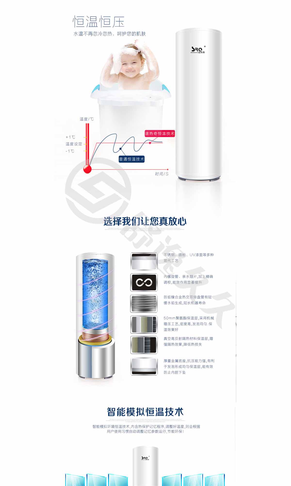 SRQ/速熱奇 熱水器SRQ-8066 空氣能熱水器320L WIFI遠(yuǎn)程操作 節(jié)能環(huán)保中央供水熱泵空氣能熱水器
